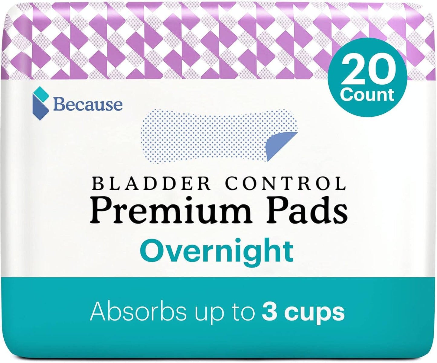 Leak-Free Protection: 12hr Overnight Incontinence Pads