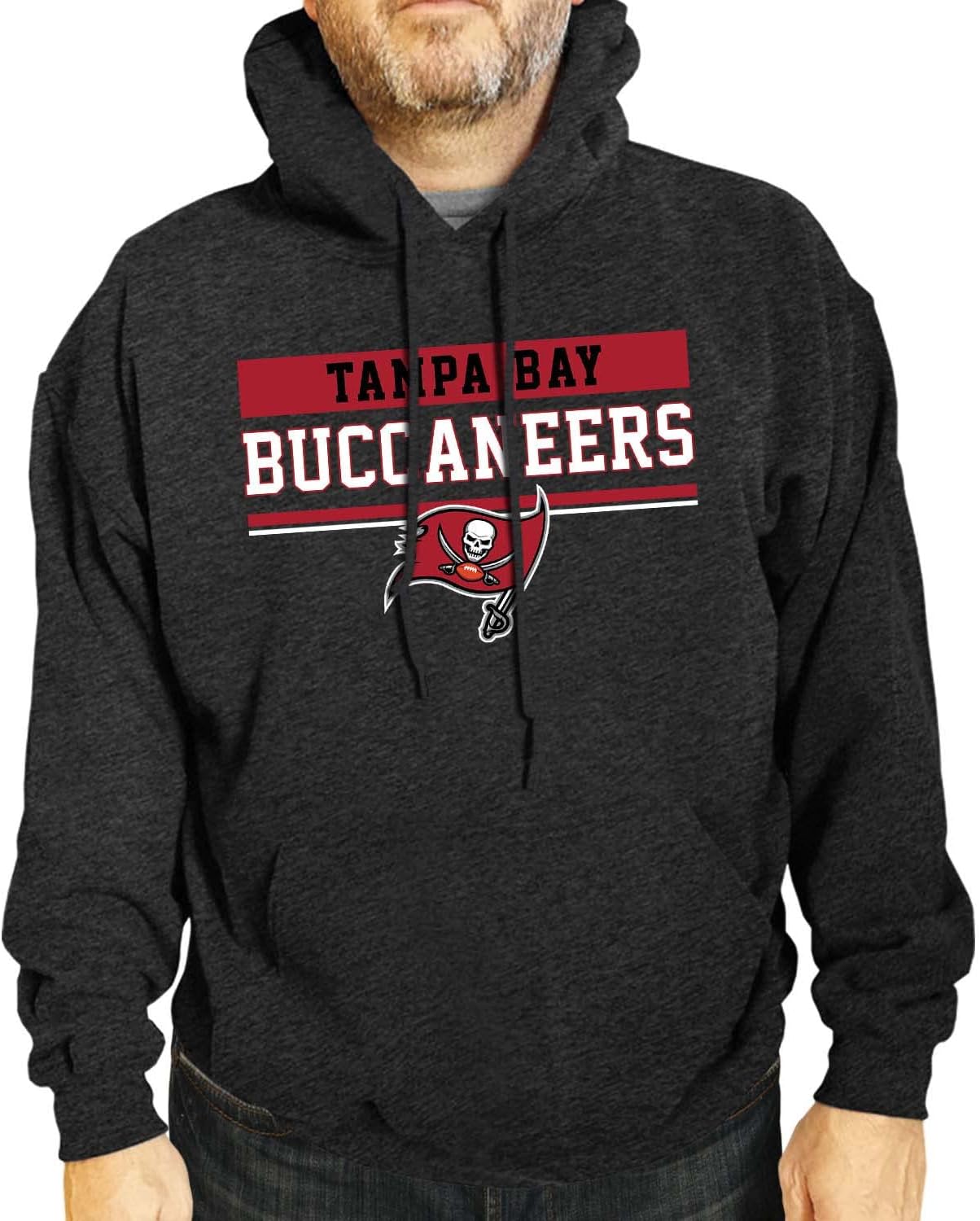 Tampa Bay Buccaneers Charcoal Hooded Sweatshirt for Fans