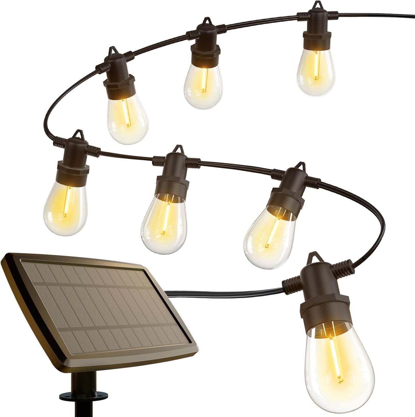 KYY 78FT Solar String Lights with Remote Control for Outdoors