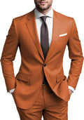 Mens 2 Piece Regular Fit Suit for Men Wedding Prom (Style WX9F)