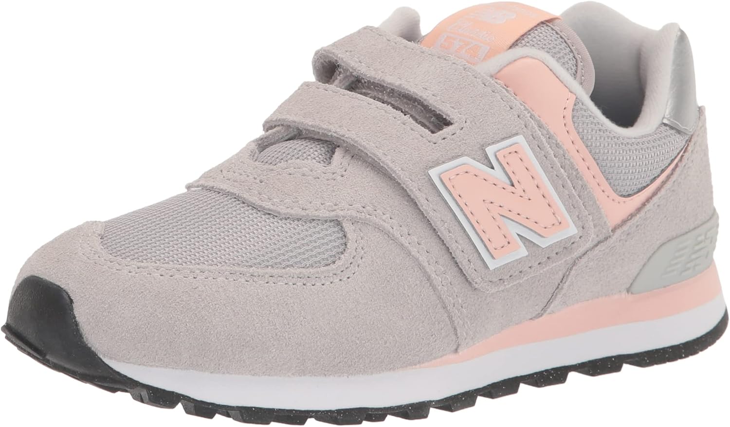 New Balance Kids 574 Core Hook and Loop Sneaker for Comfort