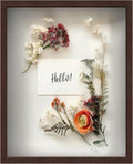 FrameWorks 16 in x 20 in Original Mahogany Wooden Shadow Box - Clean