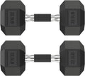 Hex Dumbbell Set 2.5-400 lb Rubber Encased Dumbbells - Durable Grip