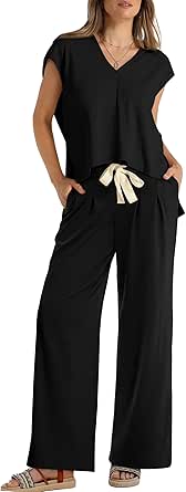 XIEERDUO Lounge Sets For Women Open Side Hoodie Tops & Pants