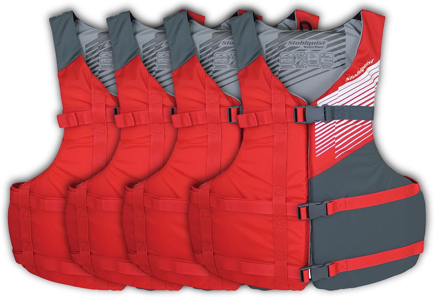 Stohlquist Universal Fit Adult Life Jacket PFD for Water Sports