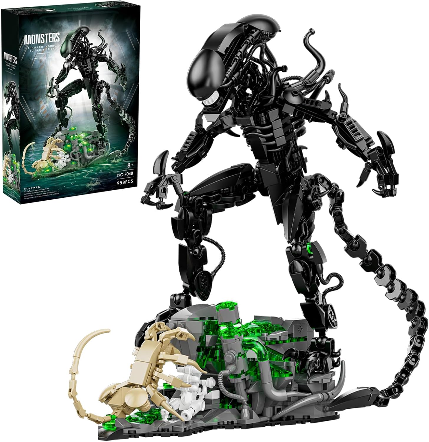 Xenomorph Action Figure Building Set for Horror Fans and Collectors