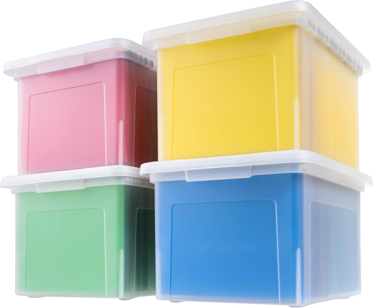 IRIS USA File Box - Durable Plastic Organizer for Documents