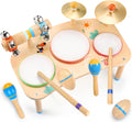 WINYGZ Toddler Drum Set 11-in-1 Kids Musical Instruments - Montessori