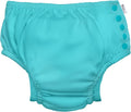 Reusable Eco Snap Swim Diaper with Gussets - UPF 50 Aqua