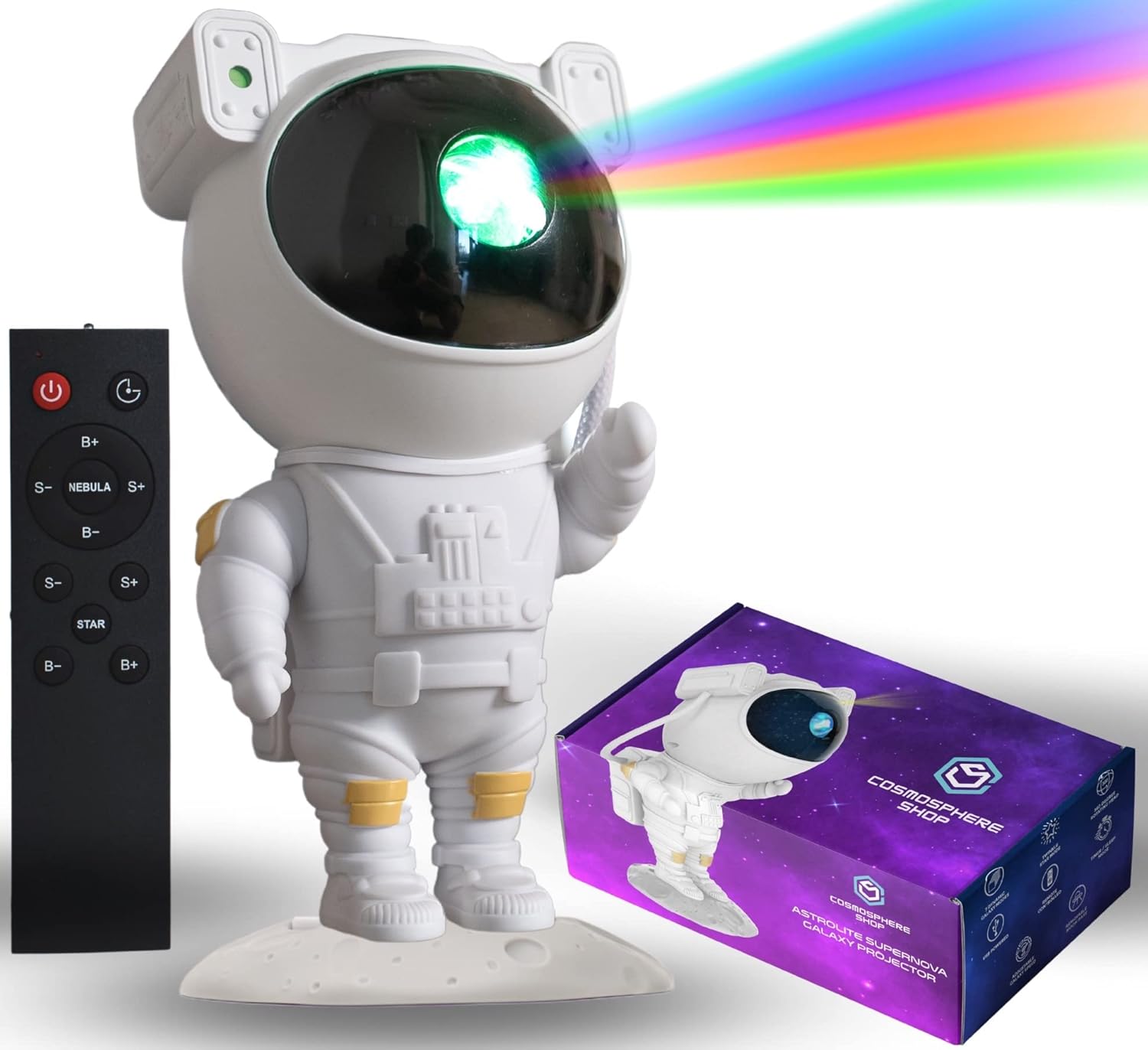 Remote Control Galaxy Projector - Transform Any Room Into a Starry Cosmos!