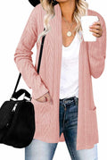 Stylish Women's Casual Long Sleeve Open Front Cardigan Sweater