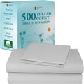 Finest Luxury Twin Bed Sheet Set - 500 TC Cotton Sateen