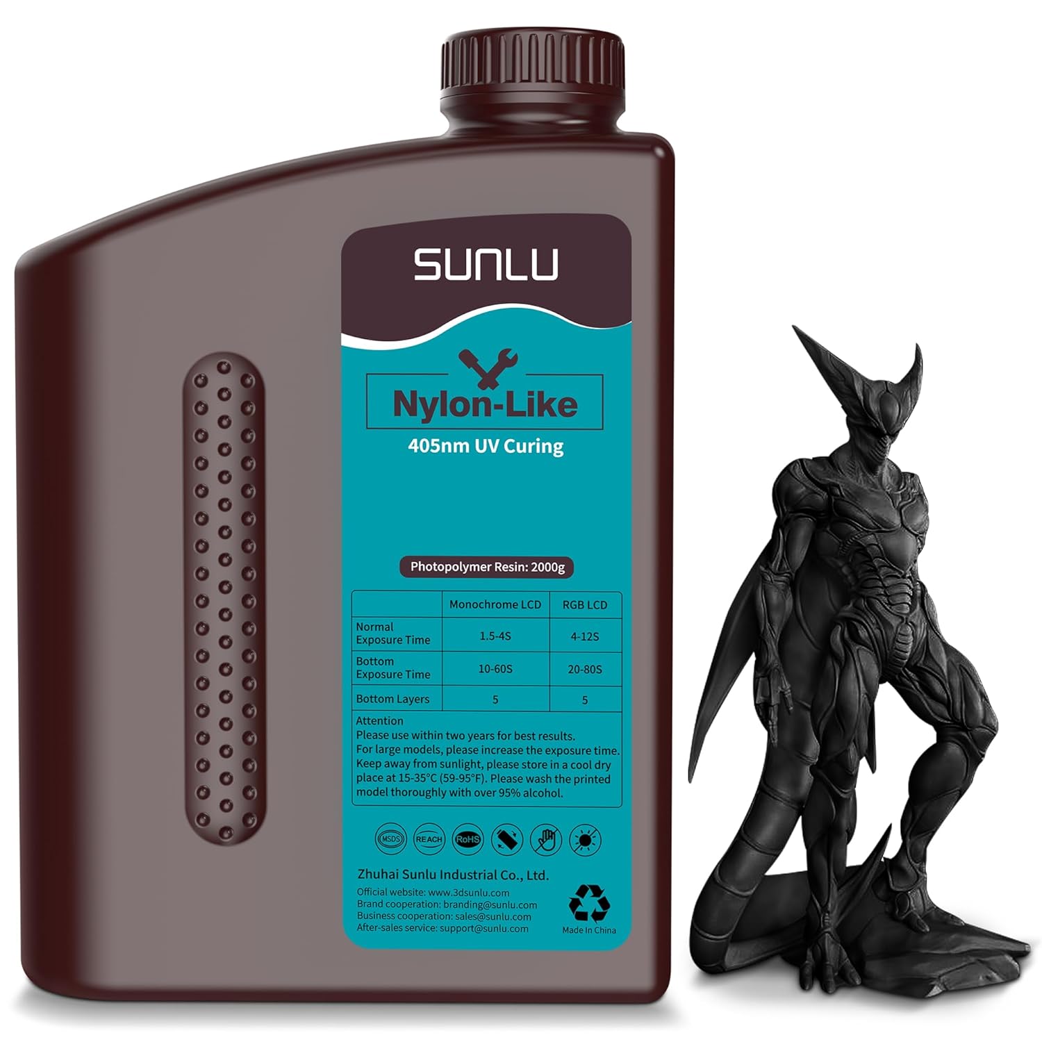 SUNLU 3D Printer Resin for Durable Nylon-Like 3D Printing
