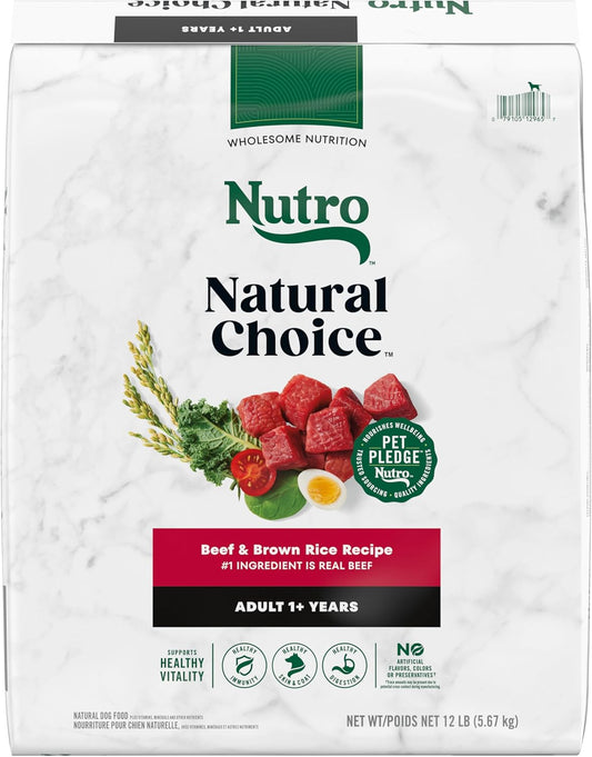Nutro Natural Choice Adult Dry Dog Food with Beef & Brown Rice
