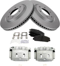 TRQ Front Brake Pad & Rotor Kit Compatible with 2008-2011 Nissan