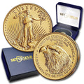 2025 1/10 troy oz American Gold Eagle Coin BU - LED Presentation Box
