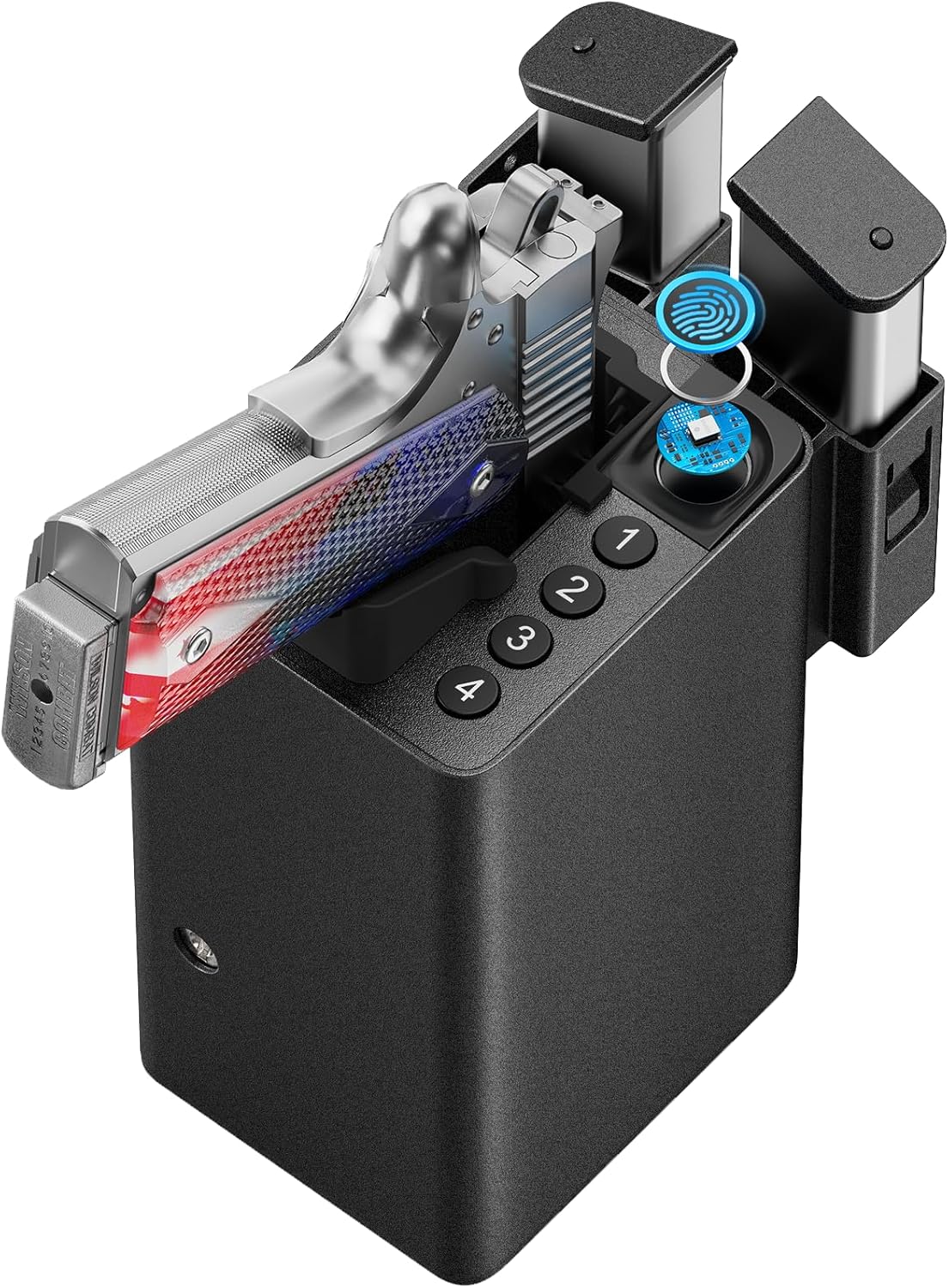 ONNAIS Biometric Pistol Gun Safe for Quick Access and Security
