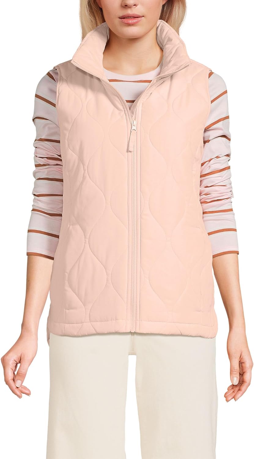Lands' End Women's FeatherFree Insulated Vest for Cozy Warmth