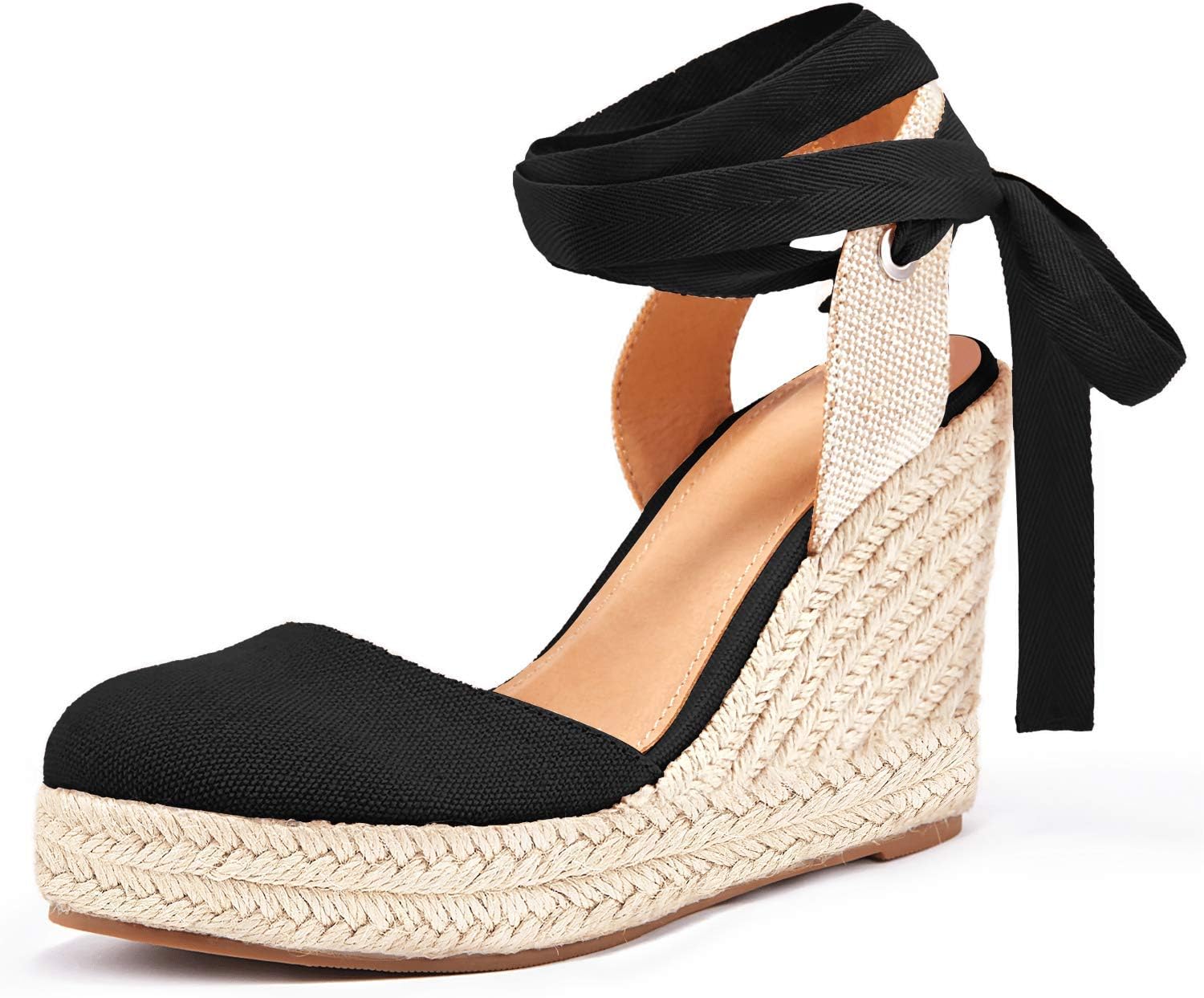 Ermonn Womens Espadrilles Wedge Sandals for Stylish Summer Wear