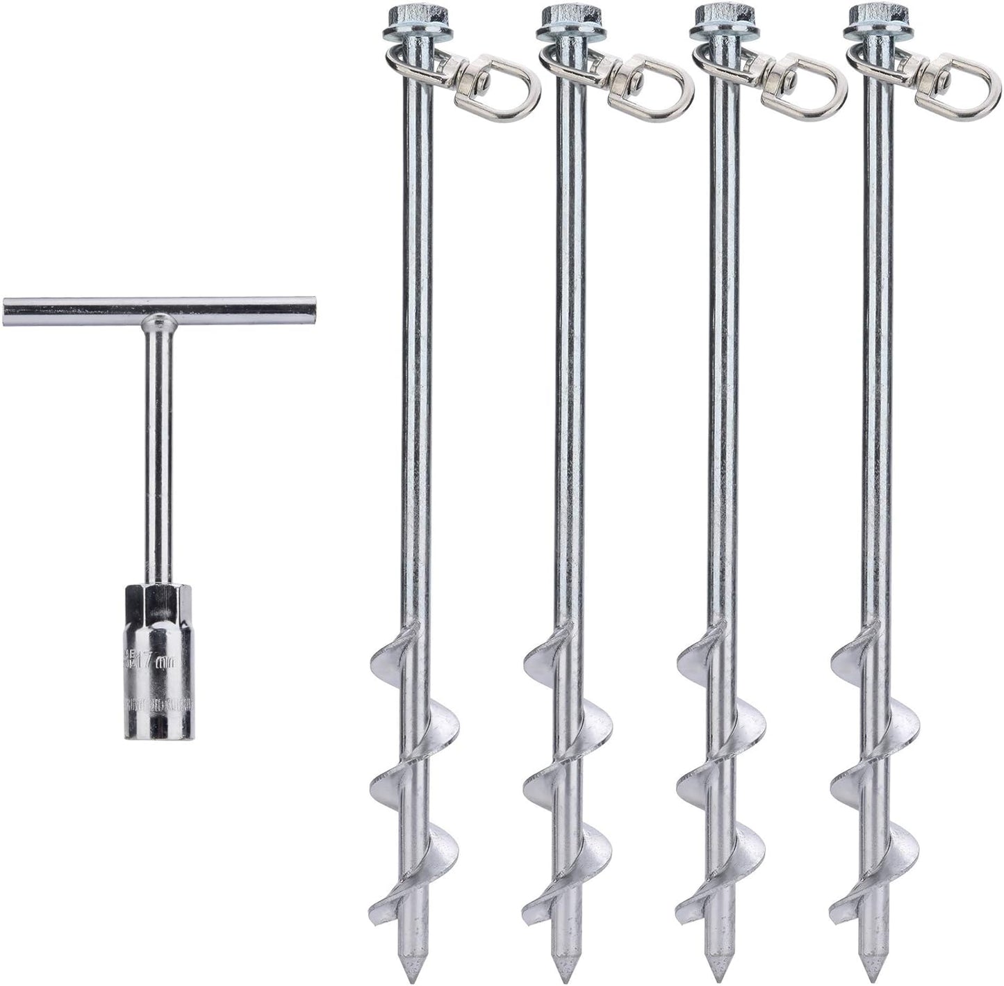 Secure Swing & Trampoline Set - Heavy Duty Anchor Kit by MightyPhine