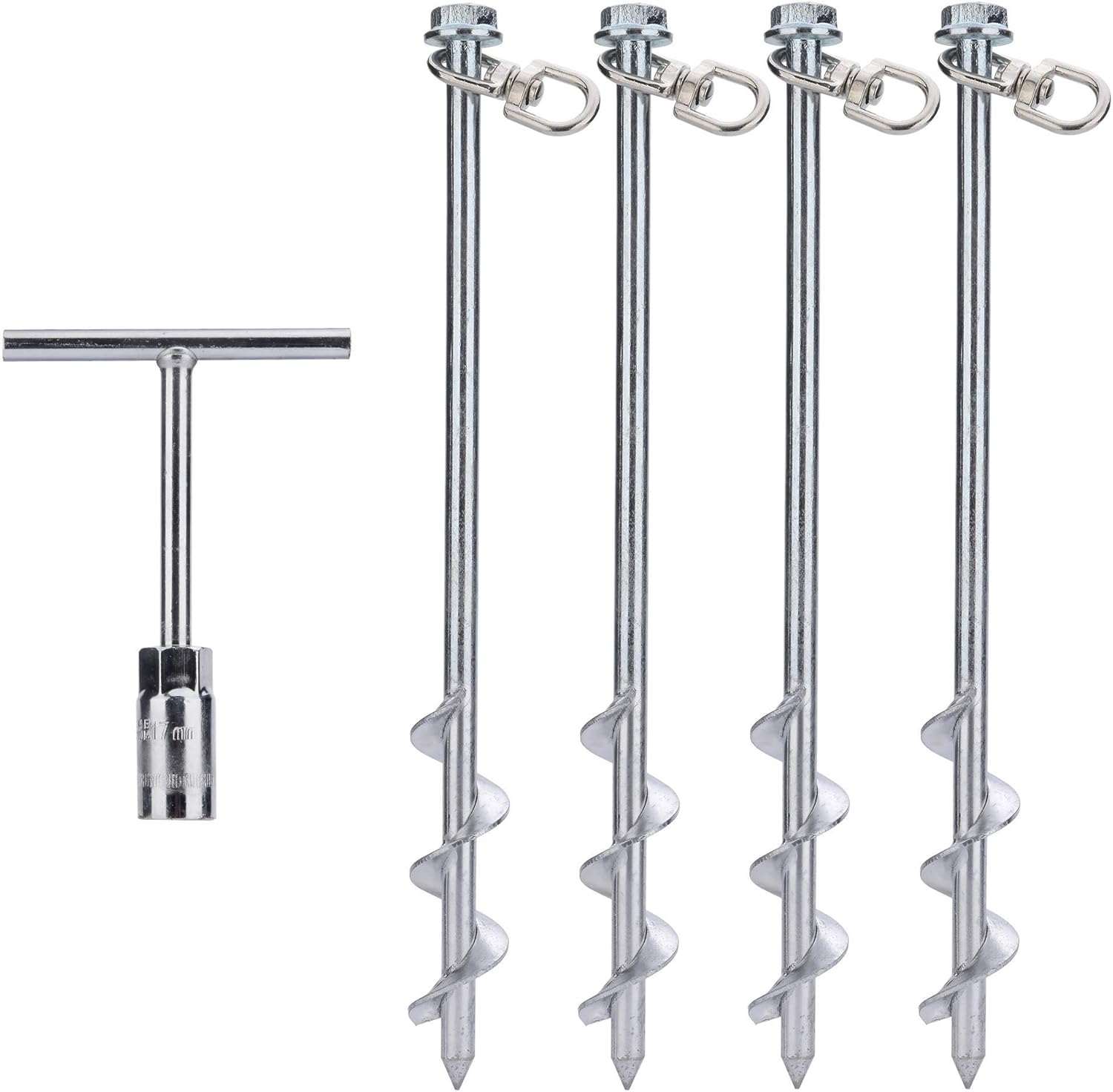 Secure Swing & Trampoline Set - Heavy Duty Anchor Kit by MightyPhine