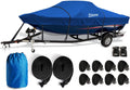 Kayme 1200D Heavy Duty Boat Cover for 17-19ft Boats Waterproof