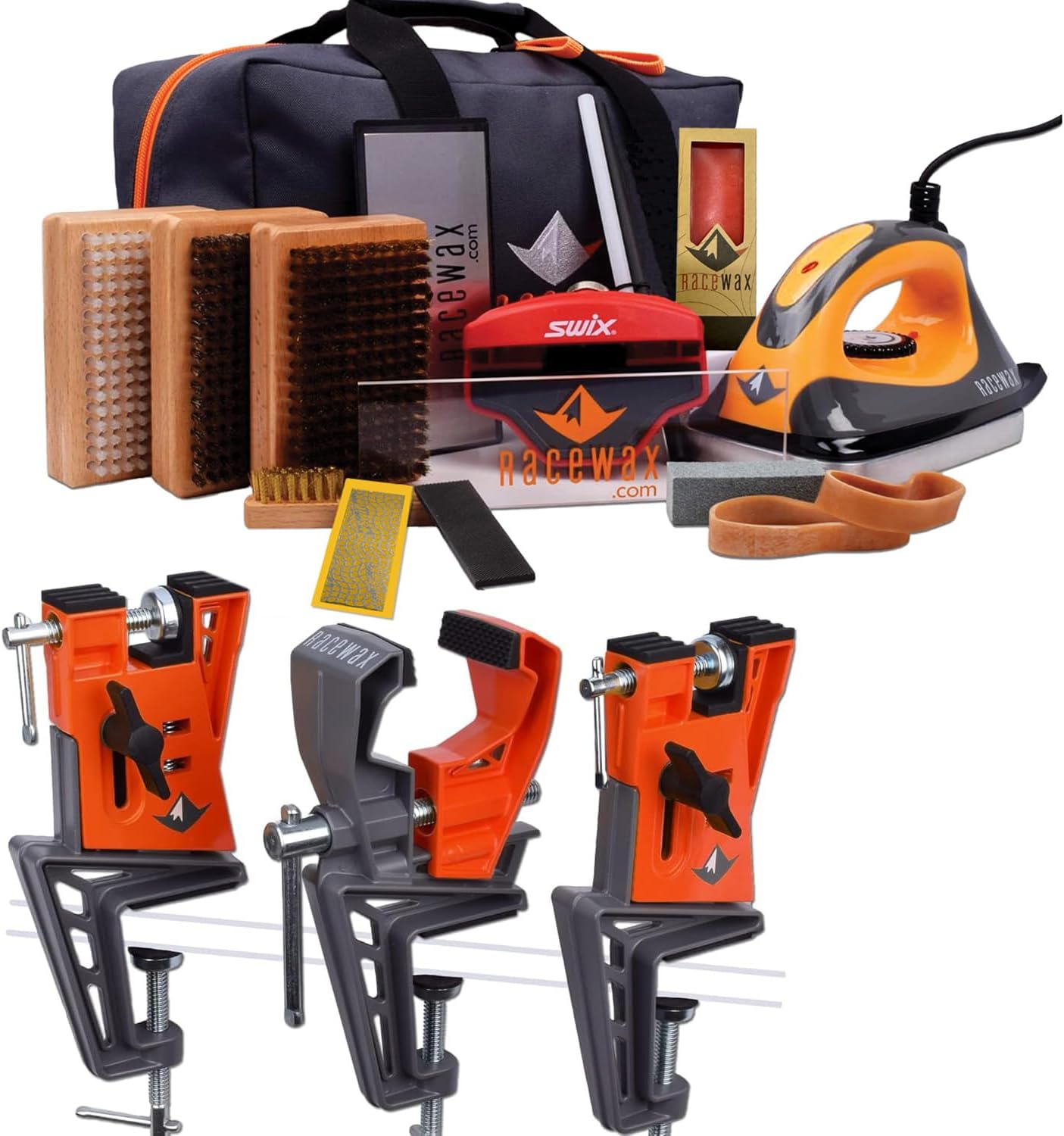 RaceWax Elite Ski Wax Kit & Vise Set