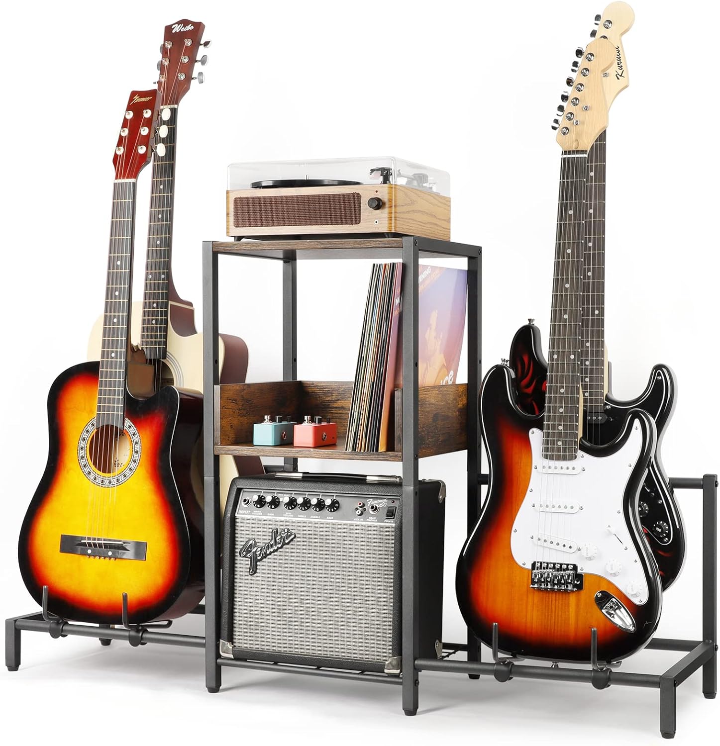 Bikoney 4-Tier Guitar Stand: Display Multiple Guitars in Style!