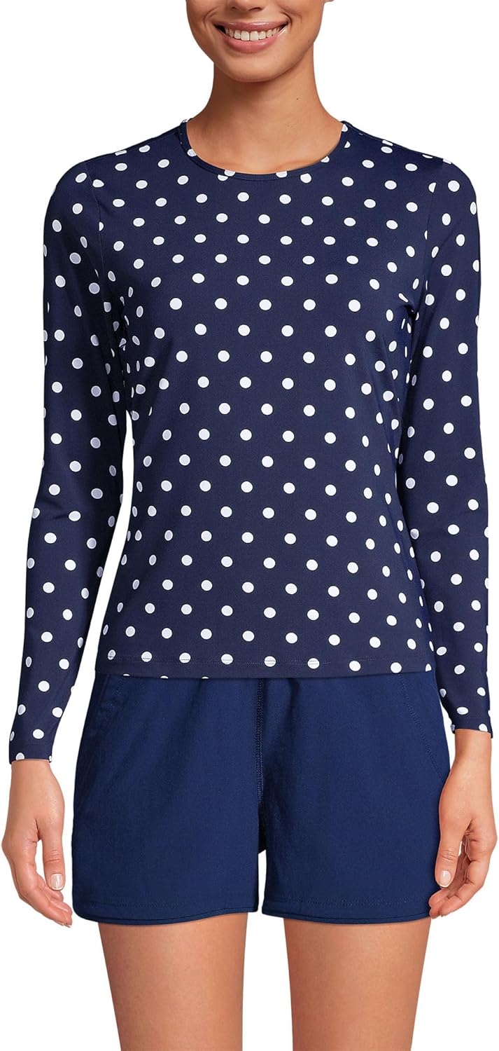 Lands' End Women's Long Sleeve Relaxed UPF 50 Rash Guard Review