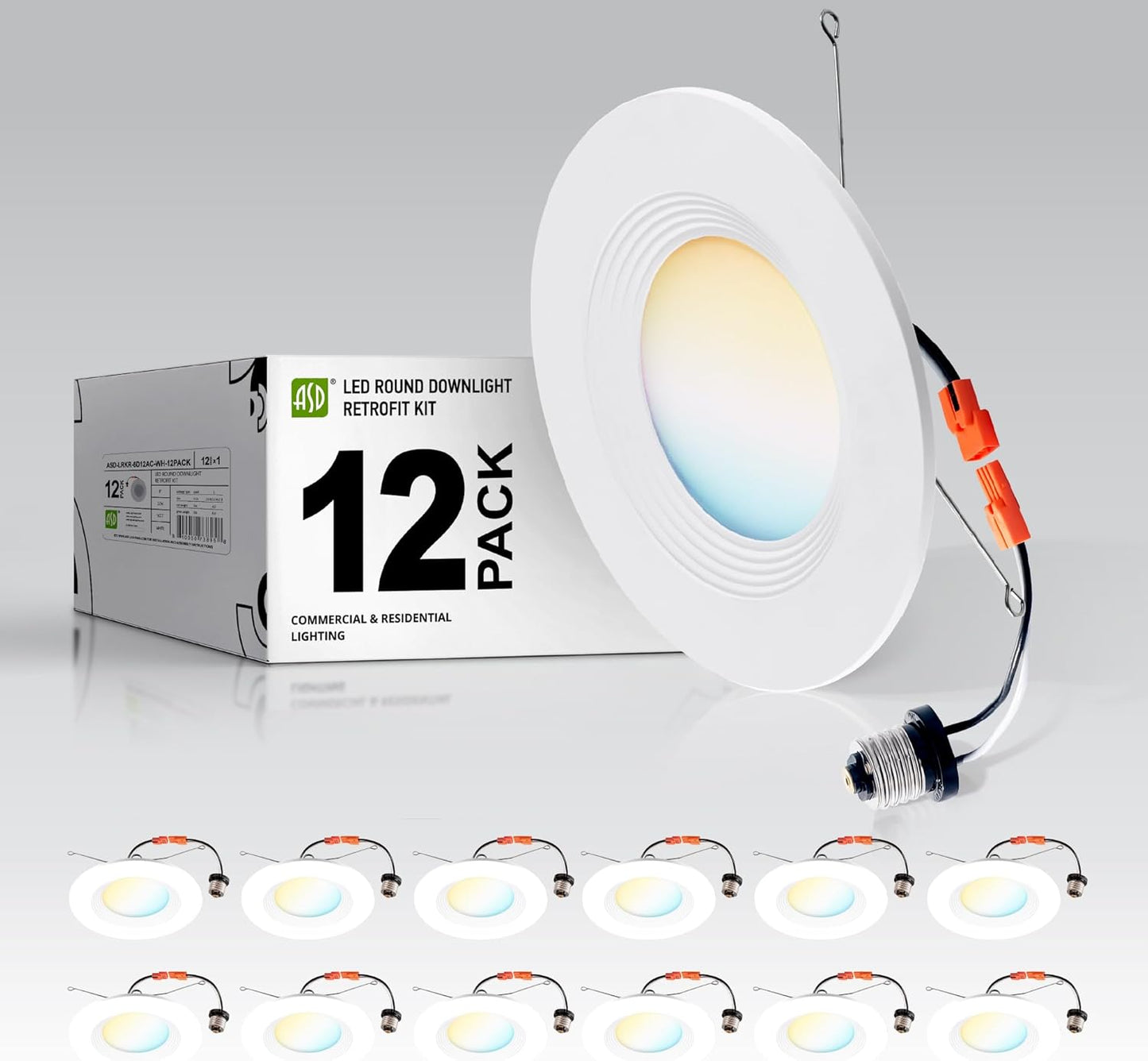 ASD Retrofit LED Recessed Lighting 6 Inch for Modern Spaces