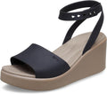 Crocs Brooklyn Ankle Strap Wedge Sandal - Comfortable LiteRide Support