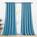 NICETOWN Blackout Curtain Panels for Bedroom, Elegant Teal Blue