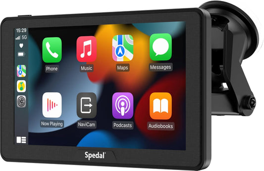 Portable Car Stereo with Wireless CarPlay and Android Auto Features