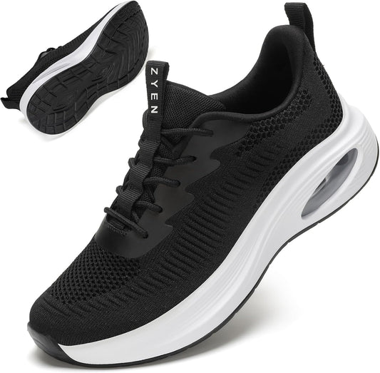 ZYEN Wide Toe Box Shoes for Women with Air Cushion Support