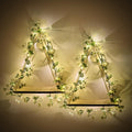Triple Artificial White Flower Garland by RICHER HOUSE