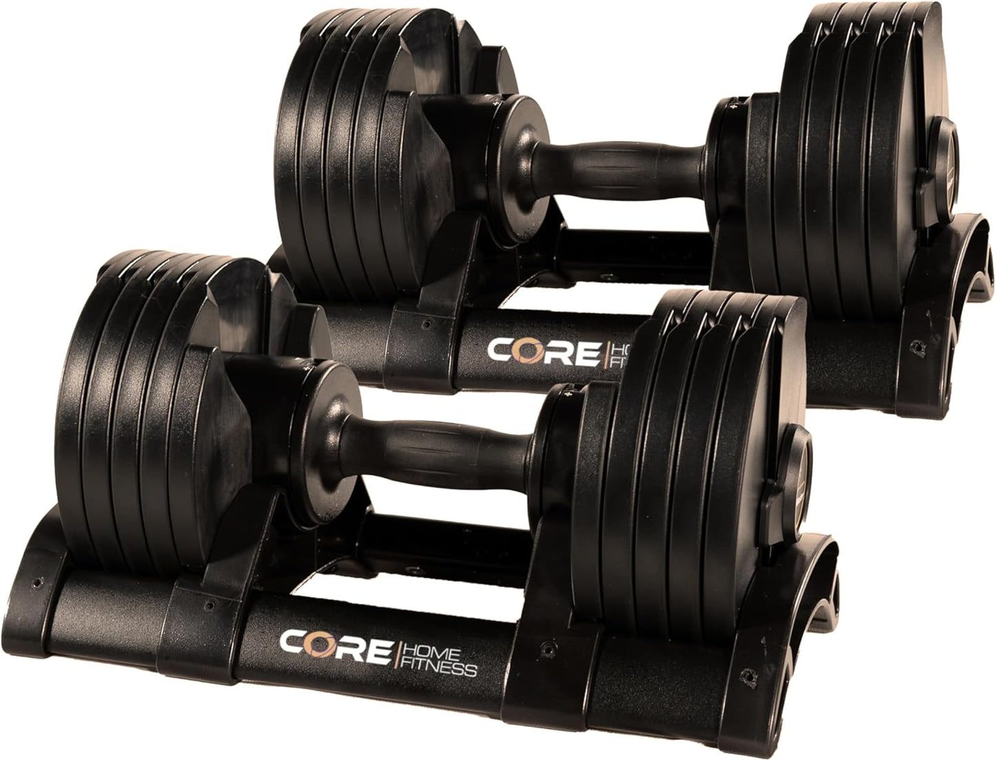 Core Fitness Adjustable Dumbbell Weight Set for Home Workouts