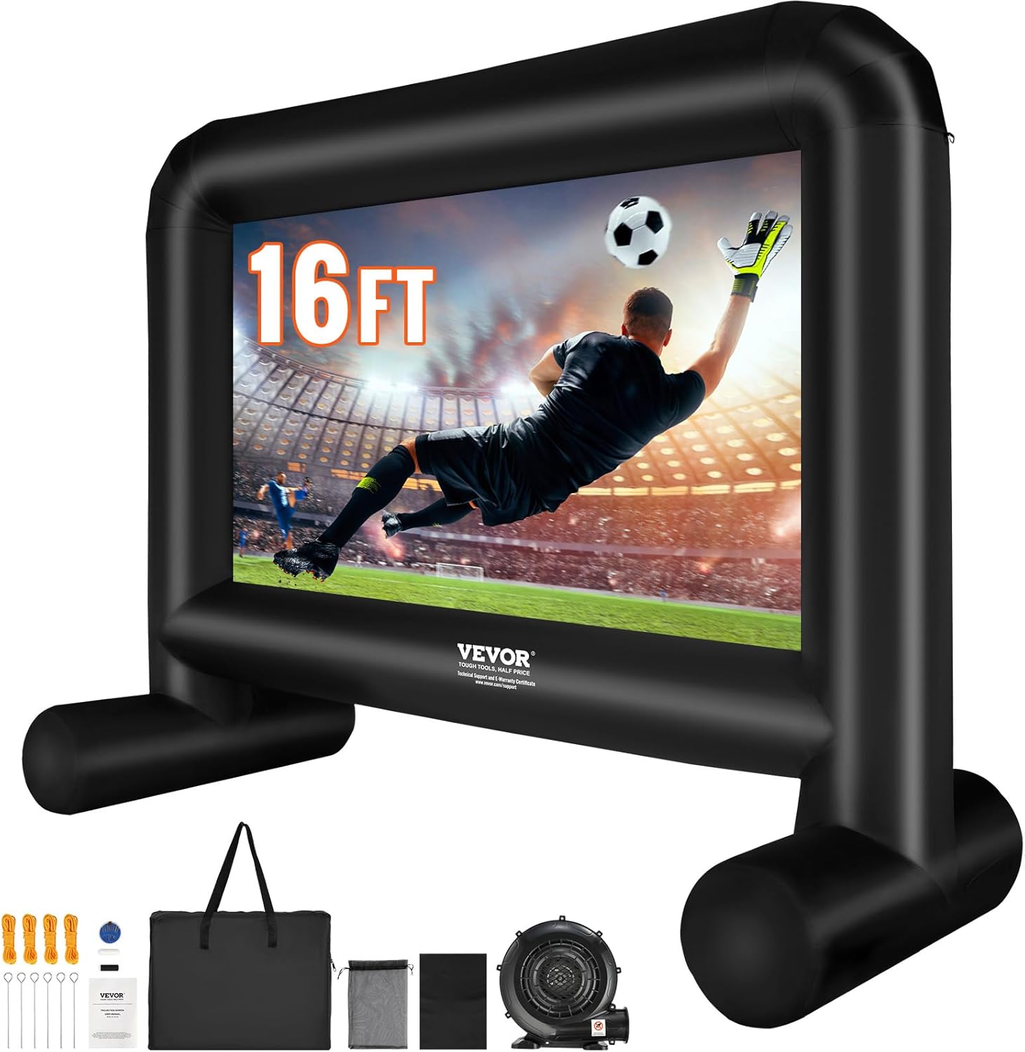 VEVOR Inflatable Movie Screen for Outdoor Parties and Events