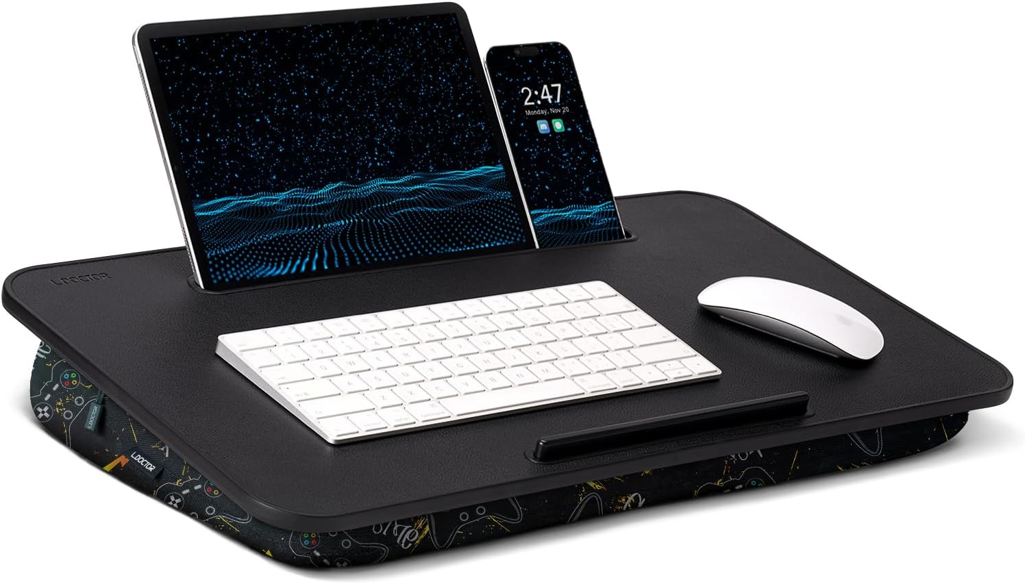 Portable Laptop Stand & Desk with Washable Cushion for Comfort