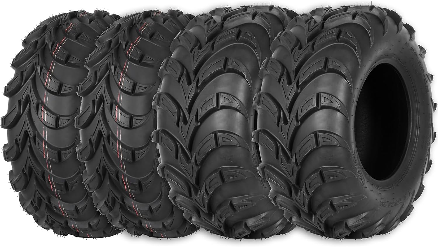 All-terrain ATV Tires 25x8-12 Front & 25x10-12 Rear Set