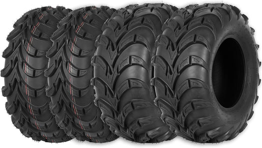 All-terrain ATV Tires 25x8-12 Front & 25x10-12 Rear Set