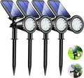 KEV 800 Lumens Solar Spot Lights Outdoor - Bright Adjustable 4 Pack