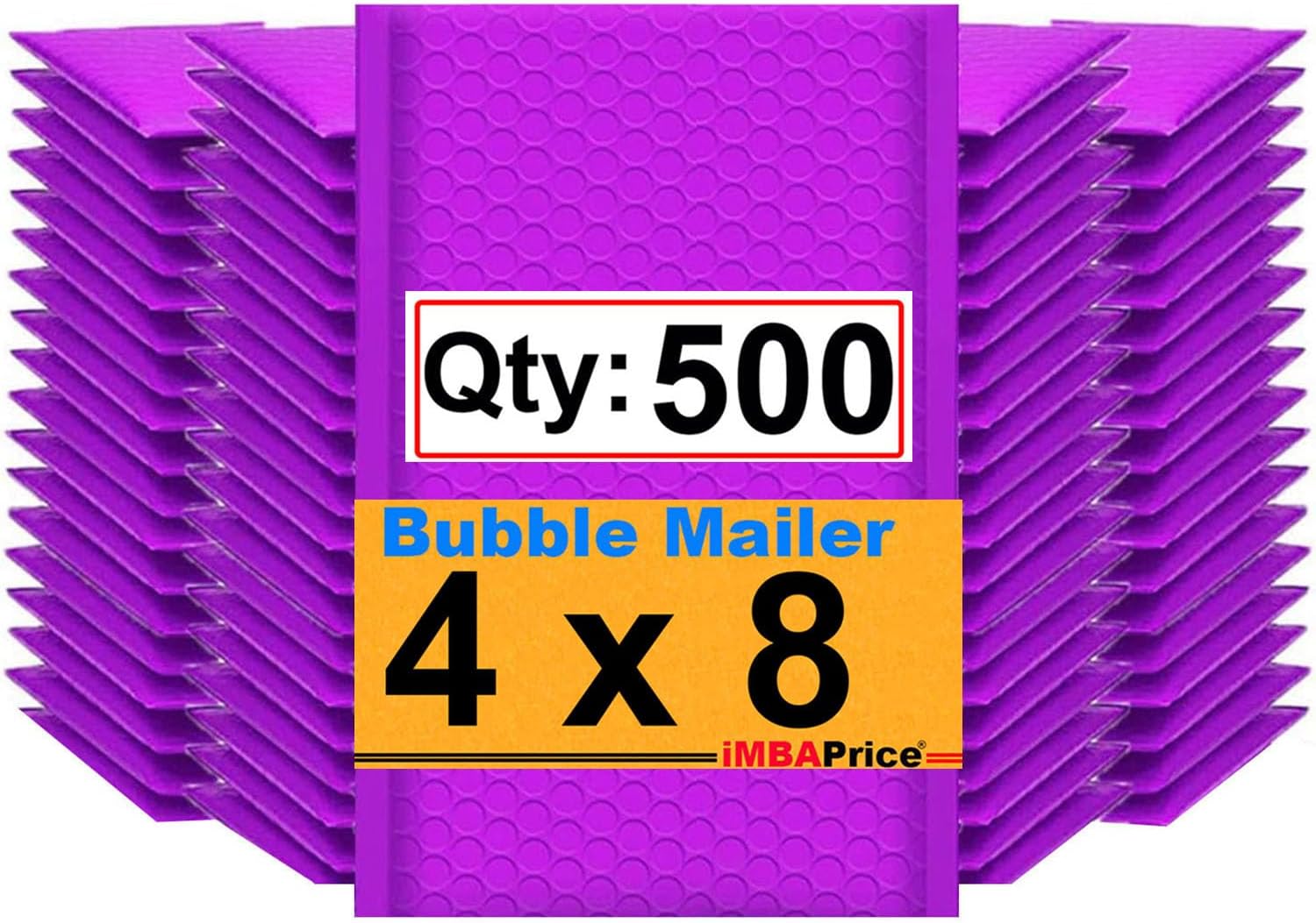 iMBAPrice 500-Pack Premium Mat Purple Self Seal Bubble Mailers
