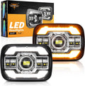 5x7 7x6 LED Headlights H6054 for Jeep Wrangler Cherokee - Bright DOT
