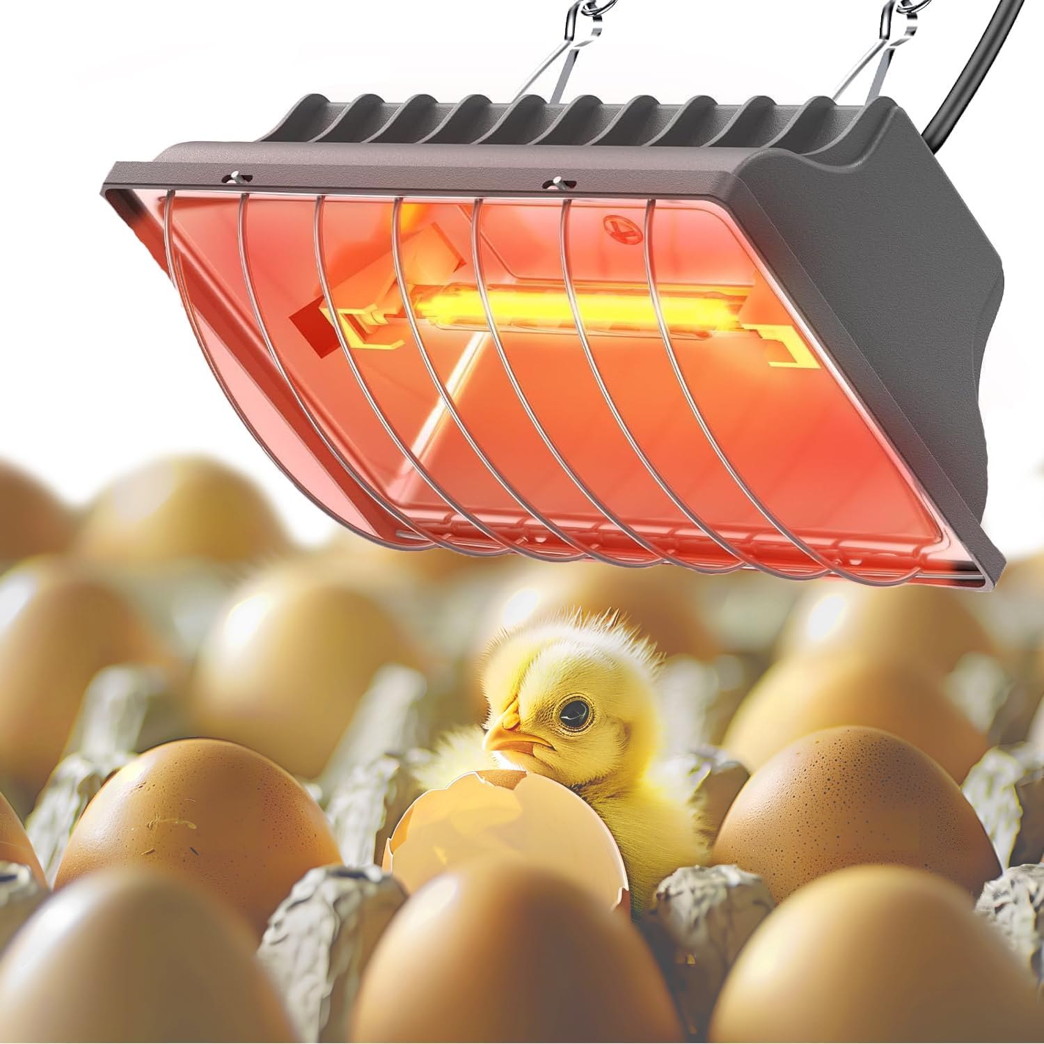 250W Adjustable Heater, UL Certified, Cozy Chick & Duck Warmth
