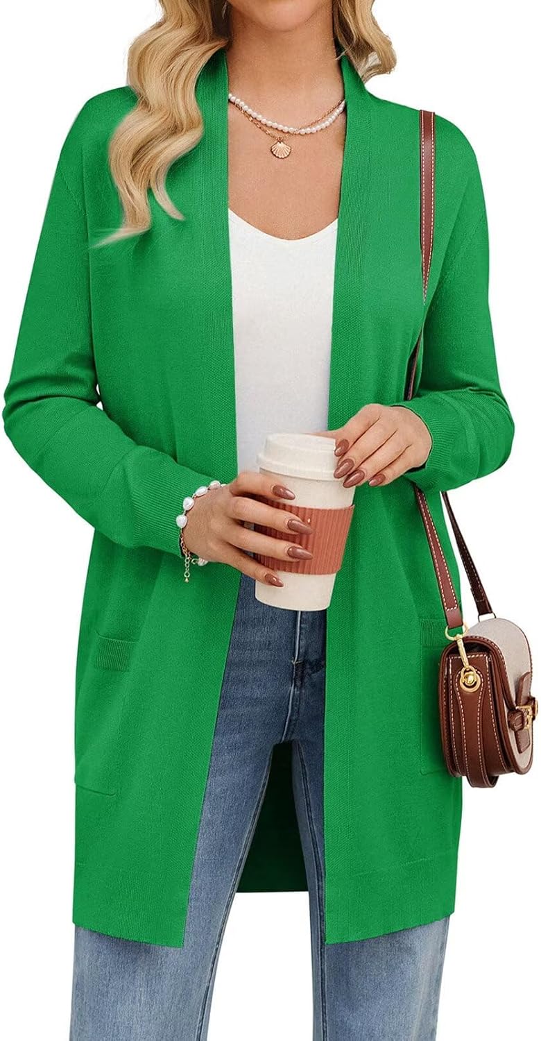 GRACE KARIN Women's Long Cardigan Sweater with Pockets