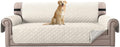 Reversible Quilted Sofa Cover for 3 Cushion Couch - Water Resistant
