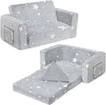 ALIMORDEN Fold Out Toddler Couch: Comfy 2-in-1 Sofa Bed