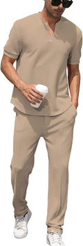 Mens Tracksuit 2 Piece Casual Athletic Jogging Outfit - Comfortable