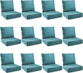 Outdoor Cushion Set for Patio Furniture - 12-Pack 6in Thick Comfort