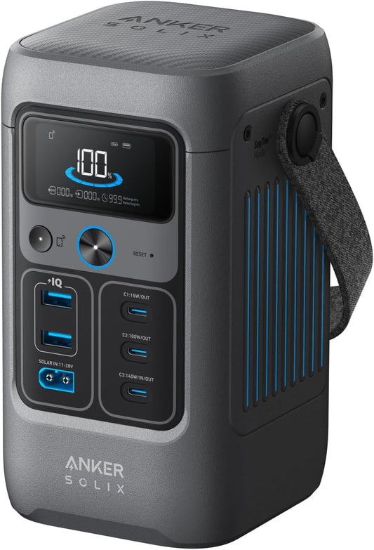 Anker SOLIX C200 60,000mAh Solar Power Station - Portable Energy for Anywhere!